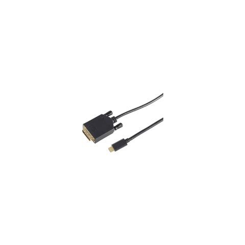 S-conn 10-58185 Adattatore Cavo Video Dvi-d Usb C Nero Da 18 M (10-58185) - Foto 2