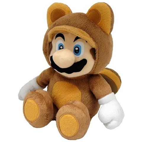 Peluche Tanooki Mario 22cm, Marrone - Foto 1