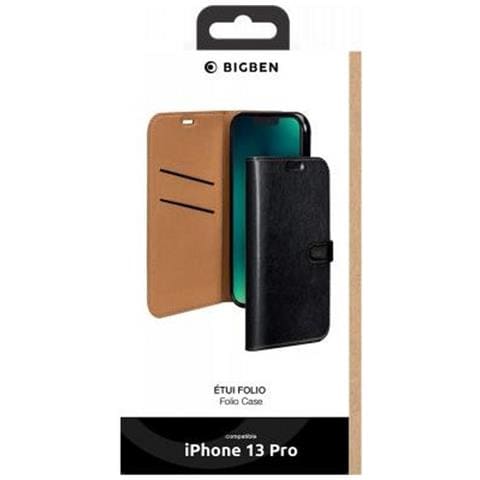 Custodia Per Iphone 13 Pro Folio Wallet Con Linguetta Magnetica, Nero - Foto 4