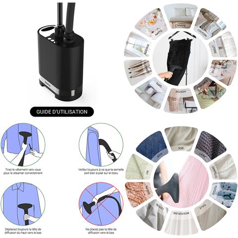 Vaporiera Verticale 42g /min 2000W Colore Nero - Foto 6