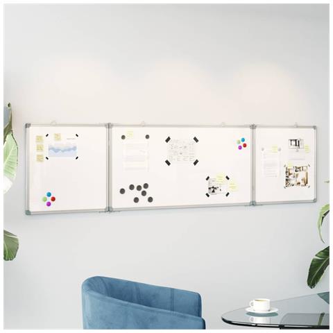 Lavagna Magnetica Pieghevole 160x40x1,7 Cm In Alluminio - Foto 1