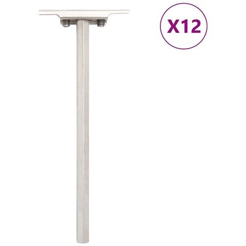 Staffe Mensole Galleggianti 12pz 12x200 Mm Acciaio Al Carbonio - Foto 1