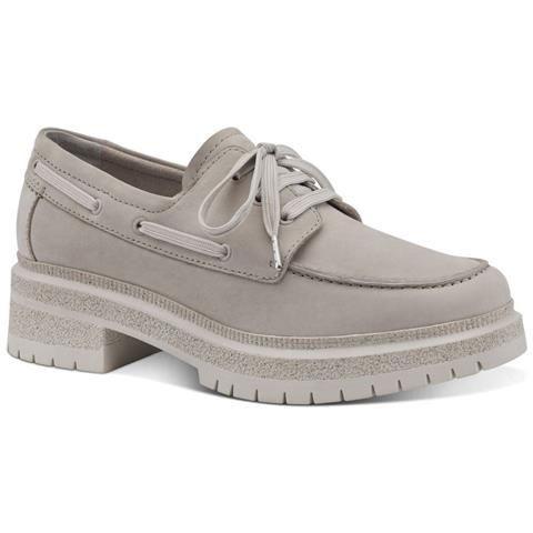 Taupe Casual Closed Loafers Mocassino Pelle Scarpe Donna Beige Eu 40, 1-23816-20 341 - Foto 2