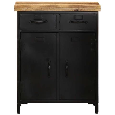 Credenza 55x30x71 Cm In Legno Massello Di Mango - Foto 2