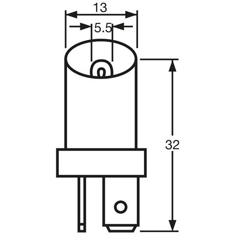 Lampadina 24v 2.4w Zoccolo Bianco - Foto 2