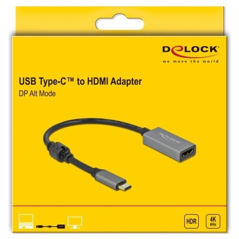 USB Type-C attivo per HDMI Adattatore (DP Alt Mode) 4K 60 Hz (HDR) - Foto 2