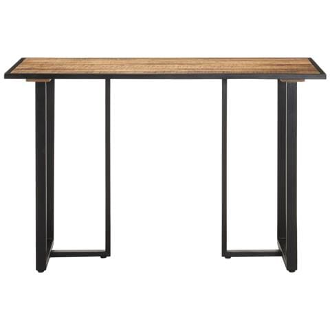 Tavolo Da Pranzo 120 Cm In Legno Massello Di Mango Grezzo - Foto 1