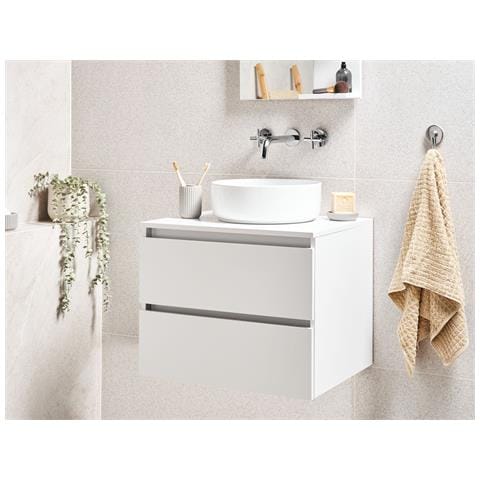 Mobile Lavabo A Parete Serra 60 Cm Bianco - Foto 1