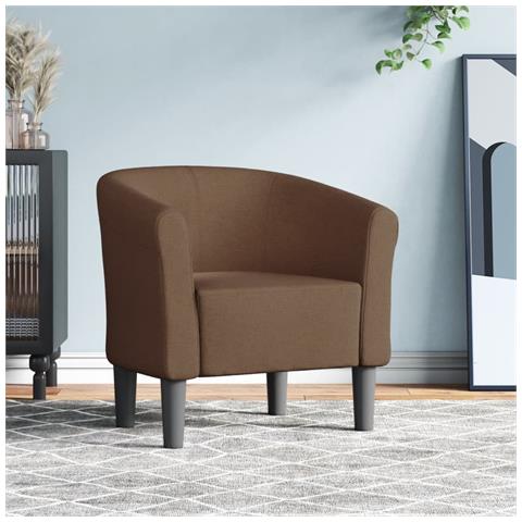 Poltrona Cabriolet Marrone in Tessuto - Foto 2