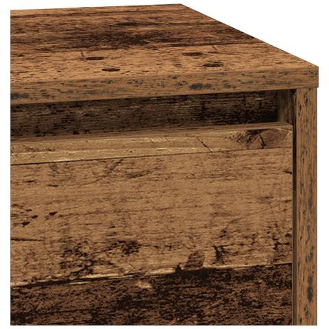 Comodino con LED Legno antico 39x34,5x65 cm Legno ingegnerizzato - Foto 9