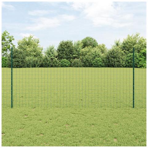 Set di Recinti da Giardino Set di 2 Verde Metallico 10 x 1.2 m - Foto 2