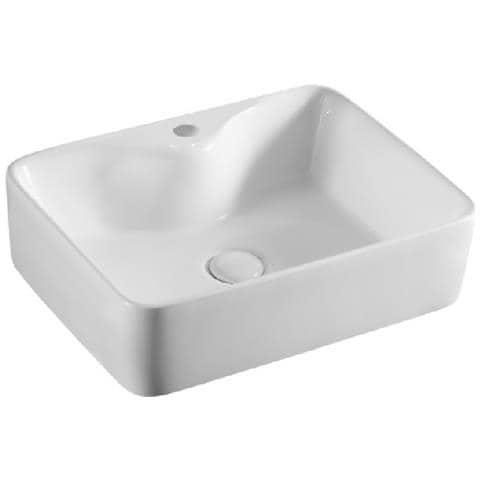 Lavabo Appoggio 49x38 Cm La34 Bianco - Foto 2