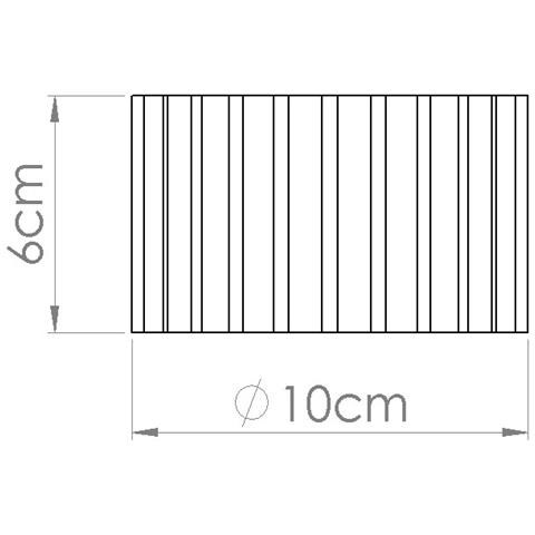 Lampada A Soffitto Aura 1 Moka Gx53 Sl. 1807 - Minimalist Lampada A Soffitto Moka 6x10x10 Cm - Foto 2