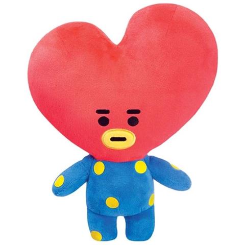Peluche 30 Cm Modello Tata Con Testa A Forma Di Cuore Ultra-morbida, Blu / Rosso - Foto 1