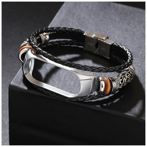 Cinturino Xiaomi Band 7: Cinturino In Pelle Con Cornice In Metallo - Foto 4