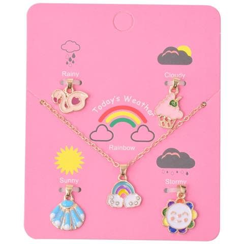 Collana Da Donna Argento 925 Farfalla Arcobaleno Pendente Lucido Regalo - Foto 5