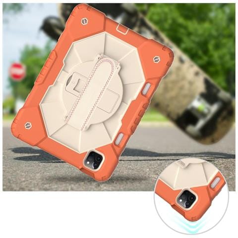 Custodia Per Ipad Air 4/5 10,9” Con Supporto E Tracolla Arancione - Foto 2