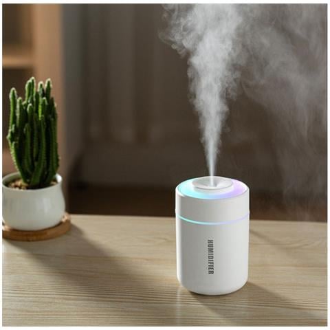 Umidificatore Per Casa, Camera Da Letto E Dormitorio Con Nebulizzazione Continua /intermittente, Luce Notturna A 7 Colori, Funzionamento Silenzioso E Spegnimento Automatico White - Foto 2