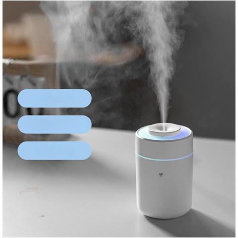 Umidificatore Per Casa, Camera Da Letto E Dormitorio Con Nebulizzazione Continua /intermittente, Luce Notturna A 7 Colori, Funzionamento Silenzioso E Spegnimento Automatico White - Foto 5