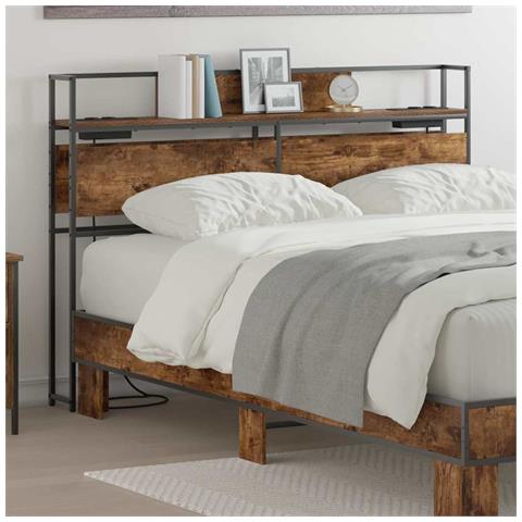 Testata contenitore Rovere fumo 140 cm Legno multistrato - Foto 2