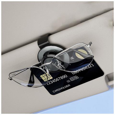 Porta Occhiali Da Sole Multifunzionale Per Auto - Conserva In Modo Sicuro Occhiali E Carte - Foto 5
