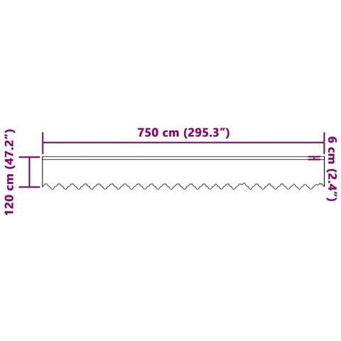 Tende con tende Bianco 500x100cm Poliestere - Foto 8