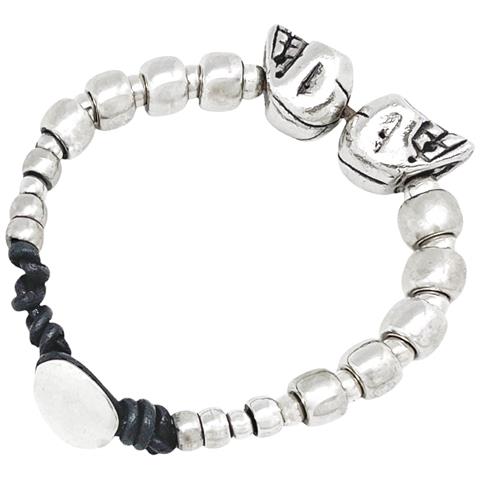 Bracciale Teschio, Completamente Placcato Argento - Foto 2