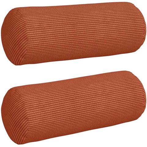 Cuscini a rullo 2 pcs Rosso Arancio Ø 15 x 40 cm - Foto 1