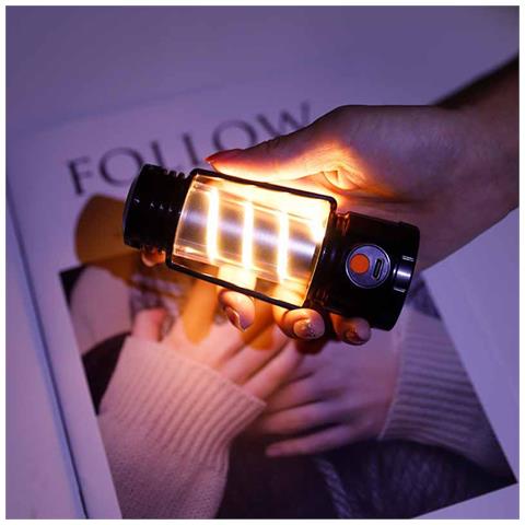 Torcia Led Ricaricabile - Luce Portatile Per Campeggio Ed Emergenze Con Modalità Multiple - Foto 4