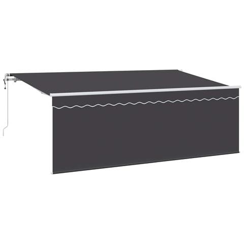 Tenda Retrattile Antracite 400 x 200 cm Poliestere e Alluminio - Foto 1