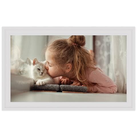 F15W cornice per foto digitali Bianco 39,6 cm (15.6") Touch screen Wi-Fi - Foto 1