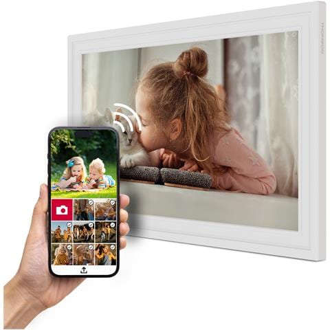 F15W cornice per foto digitali Bianco 39,6 cm (15.6") Touch screen Wi-Fi - Foto 2