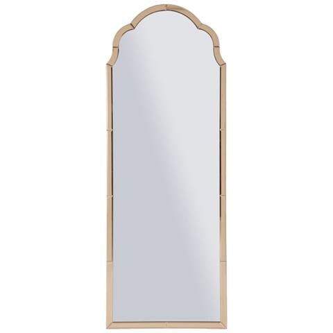 Specchio Da Parete Tangeri Ad Arco Con Cornice Specchio Rosa 49x144 Cm - Foto 1
