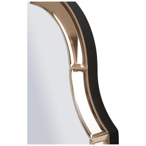 Specchio Da Parete Tangeri Ad Arco Con Cornice Specchio Rosa 49x144 Cm - Foto 2