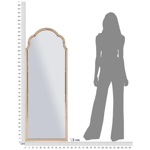 Specchio Da Parete Tangeri Ad Arco Con Cornice Specchio Rosa 49x144 Cm - Foto 8