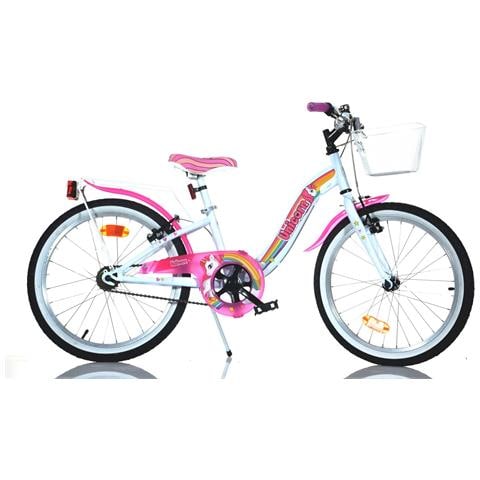 Bici Da Bambina Misura 20'' Art. 204r-un Bicicletta Da Bimba Linea Unicorn - Foto 1