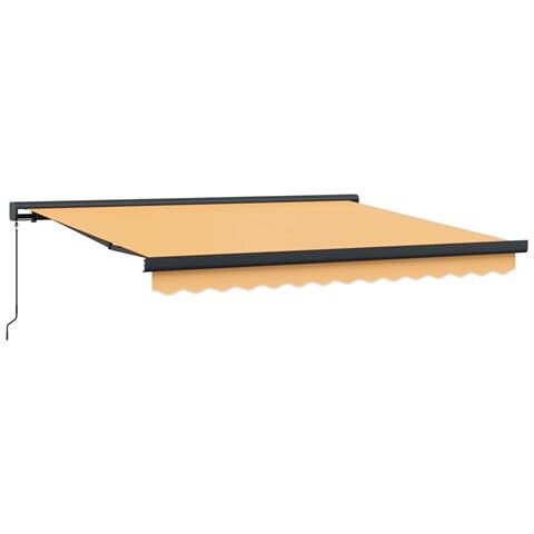 Tenda Retrattile Sabbia 300 x 250 cm Tessuto e Metallo - Foto 1