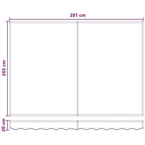 Tenda Retrattile Sabbia 300 x 250 cm Tessuto e Metallo - Foto 7