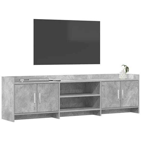 Mobile TV 168 x 33 x 47 cm Grigio Cemento Legno ingegnerizzato - Foto 2