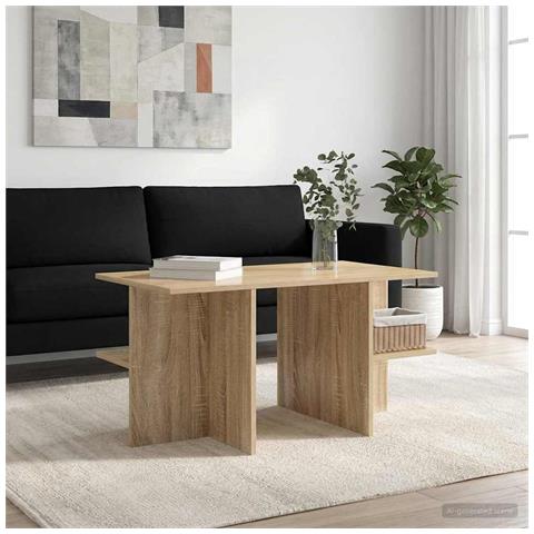 Tavolino da salotto Rovere Sonoma 87 x 50 x 45 cm - Foto 2