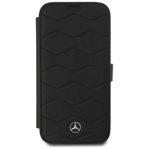 Mercedes Mb Waves ""custodia In Pelle Per Iphone 16 Pro Max"" - Nera - Foto 1