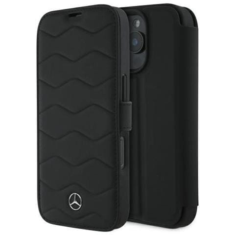 Mercedes Mb Waves ""custodia In Pelle Per Iphone 16 Pro Max"" - Nera - Foto 2