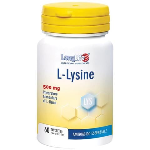 L-Lysine 500MG 60 Tavolette Rivestite da 860 mg - Foto 1