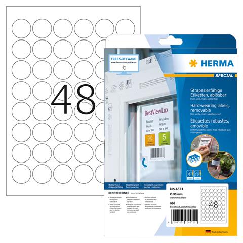 4571 Rimovibile Bianco 960pezzo (i) etichetta autoadesiva - Foto 1