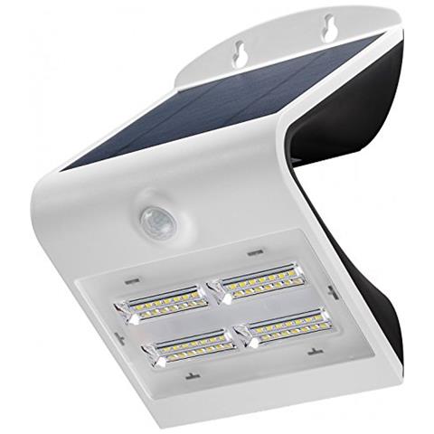 I-HLED-OWL-32WW - Lampada LED Solare a Muro 3,2W IP65 Sensore di Movimento Bianco - Foto 1