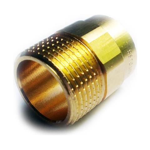 Raccordi In Ottone Idraulici Per Saldare Con Tubi Di Rame 22 Millimetri X 34 bsp Maschio Pollici - Foto 1