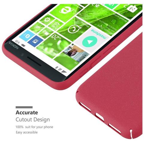 Custodia Compatibile Con Nokia Lumia 930 In Frosty Rosso - Hard Case Coperchio Protettivo In Frosted Look Contro I Graffi E Gli Urti - Foto 9
