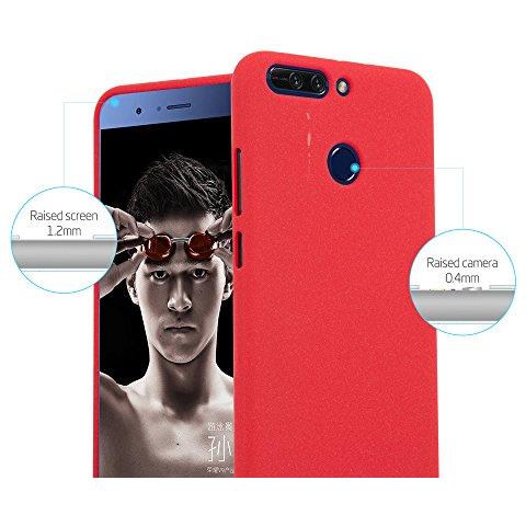 Custodia Compatibile Con Honor 8 Pro In Frost Rosso - Coperchio Protettivo In Silicone Tpu Flessibile - Foto 2