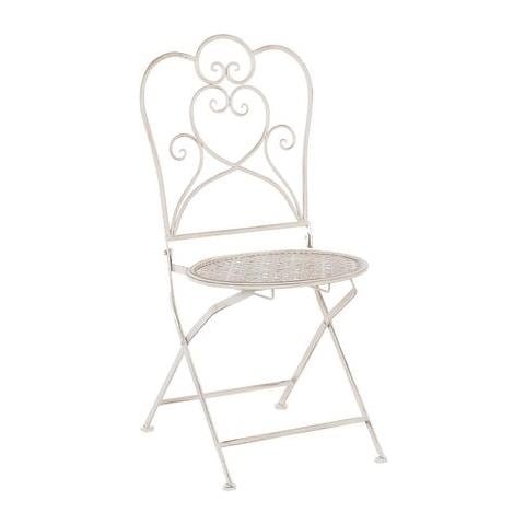 Set Da Balcone Di Un Tavolo E Due Sedie Metallo Beige / bianco Sporco Trieste - Foto 15