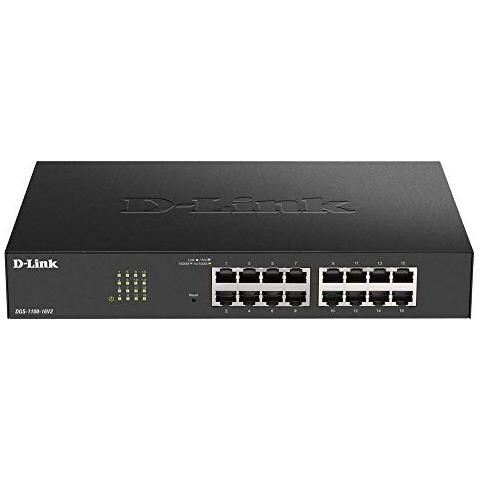 DGS-1100-16V2 Smart Switch Gestito, 16 Porte Gigabit, Supporto VLAN, Funzionalità Layer 2, QoS, 802.3az EEE, Senza Ventole - Foto 1